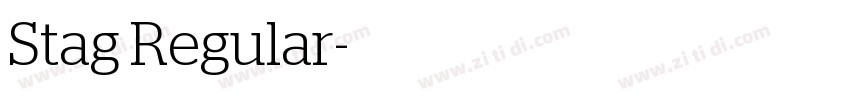 Stag Regular字体转换